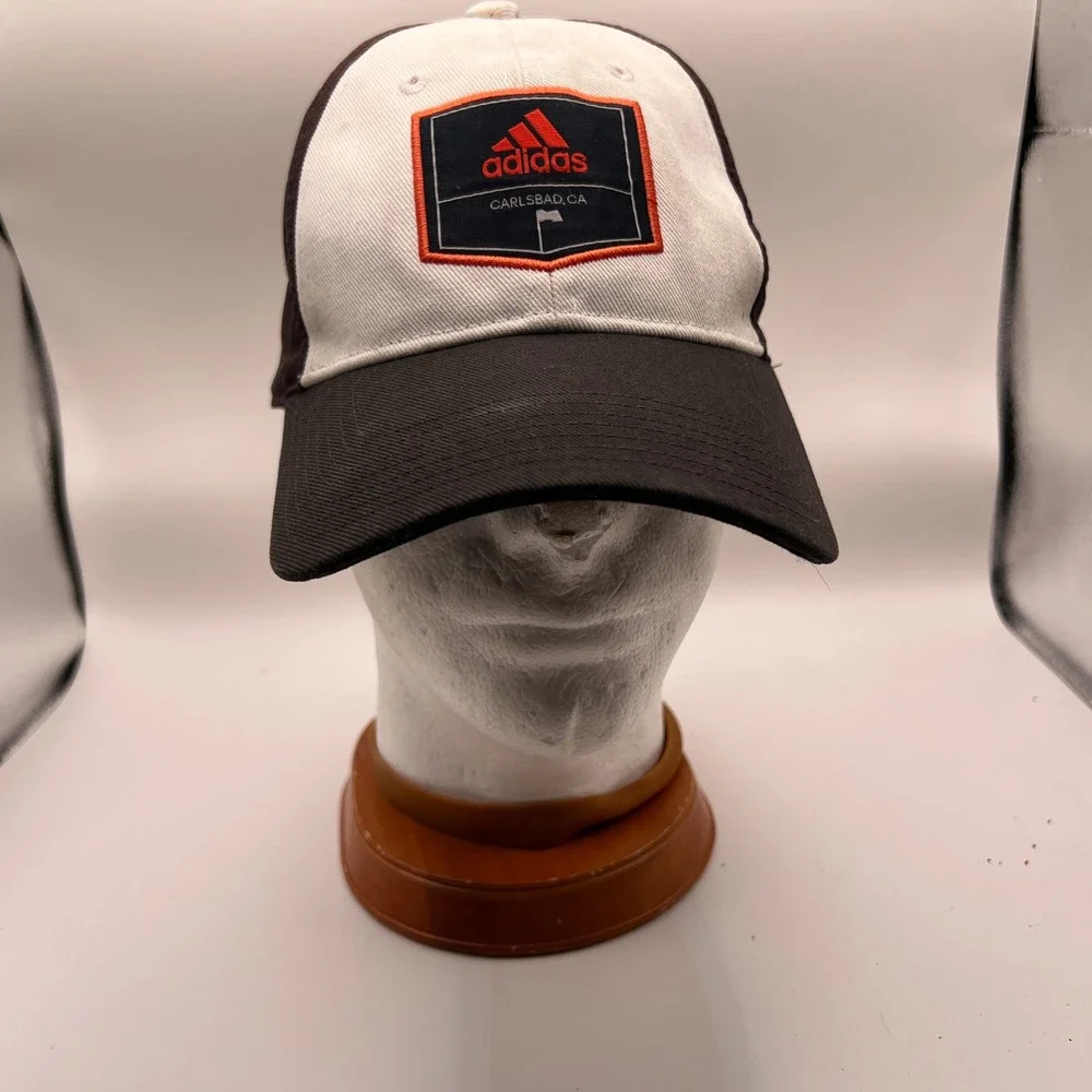 Adidas Golf Carlsbad CA Snapback Hat Brown White Black Adjustable Cap RN88387